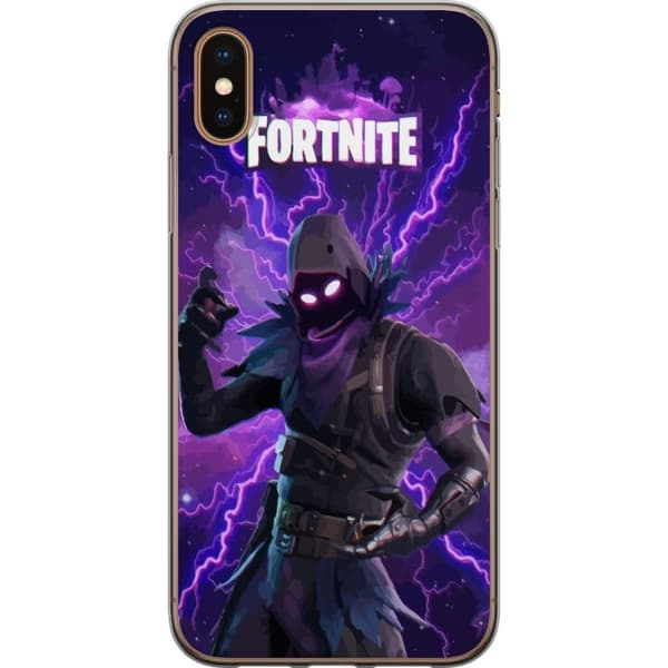 Apple iPhone XS Max Läpinäkyvä kuori Fortnite Raven