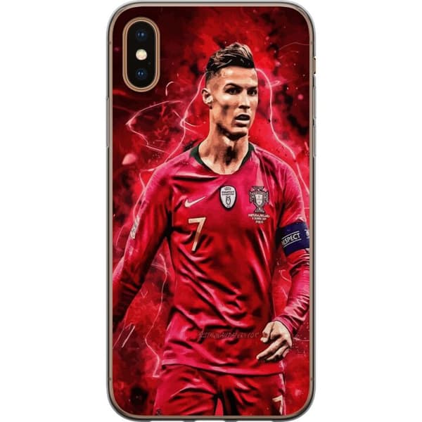 Apple iPhone XS Max Gennemsigtig cover Ronaldo Færdigheder - CR7 Design for Ægte Fans