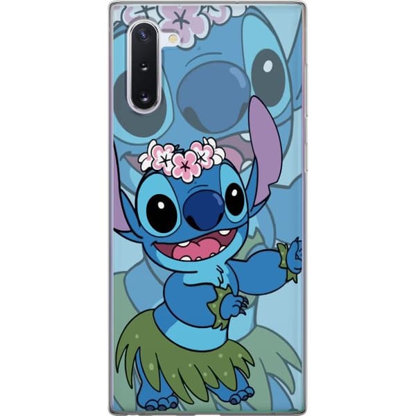 Samsung Galaxy Note10 Läpinäkyvä kuori Stitch tähtien alla - Taianomainen Anime-tyyli