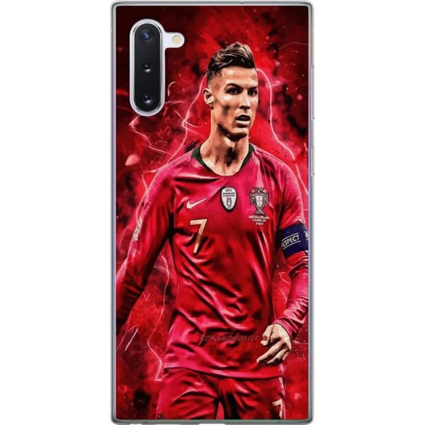 Samsung Galaxy Note10 Läpinäkyvä kuori Ronaldon Taidot - CR7 Suunnittelu Aidolle Kannattajalle