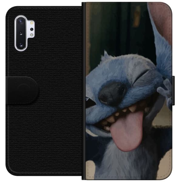 Samsung Galaxy Note10+ Lompakkokotelo Stitch Söpö Alien - Sininen Suosikki Ulkoavaruudesta