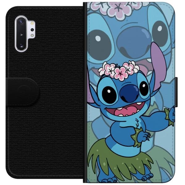 Samsung Galaxy Note10+ Tegnebogsetui Stitch under Stjernerne - Magisk Anime-stil