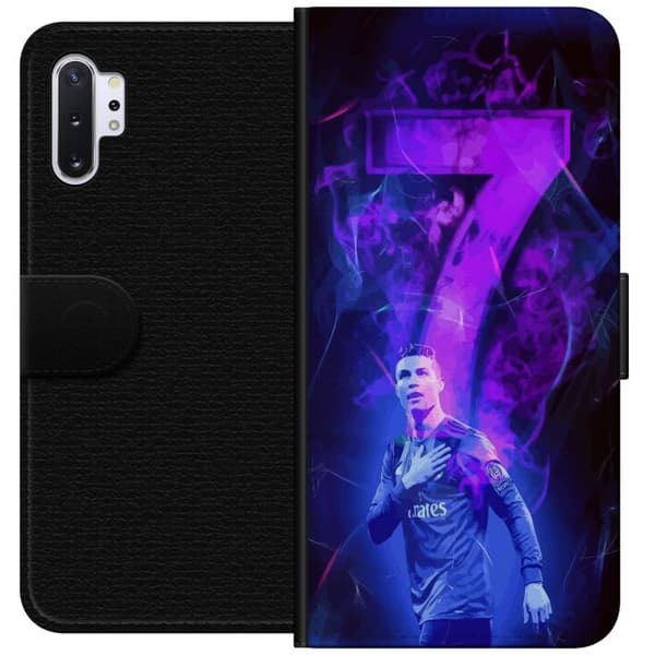 Samsung Galaxy Note10+ Plånboksfodral Ronaldo 7 – Fotbollslegend i Action för Fans