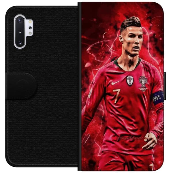 Samsung Galaxy Note10+ Tegnebogsetui Ronaldo Færdigheder - CR7 Design for Ægte Fans