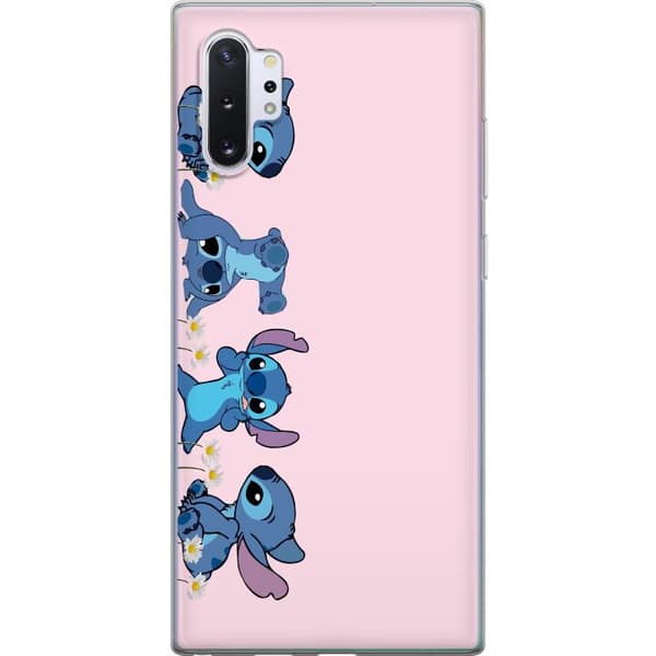 Samsung Galaxy Note10+ Genomskinligt Skal Stitch Skratt & Bus – Perfekt för Mobilskal eller Poster