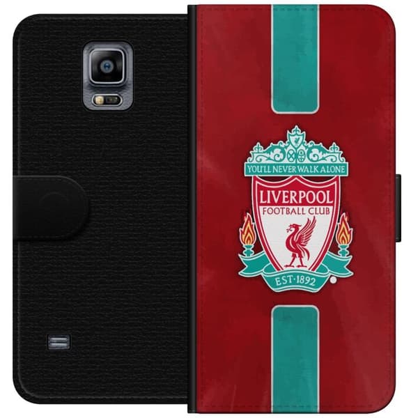 Samsung Galaxy Note 4 Lompakkokotelo Liverpool FC - Klassinen jalkapallourheilu Punaisena