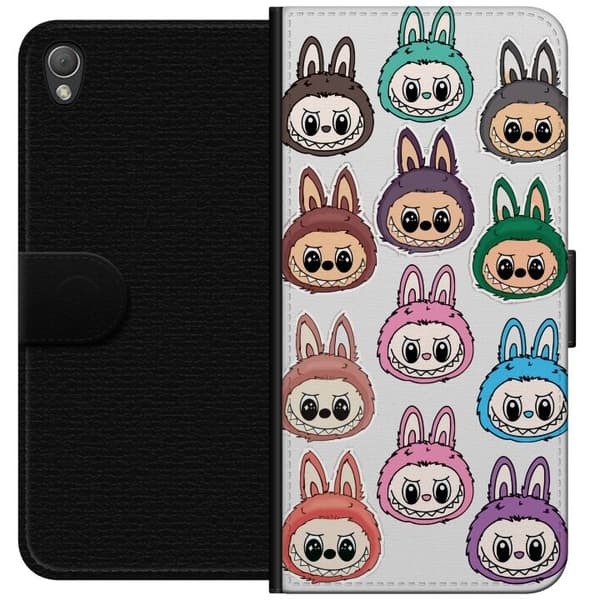 Sony Xperia Z3 Plånboksfodral Labubu Macaron Monster – Söt Samlarfigur med Stil