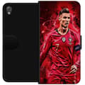 Pikkukuva 1 / 3: Sony Xperia Z3 Lompakkokotelo Ronaldon Taidot - CR7 Suunnittelu Aidolle Kannattajalle