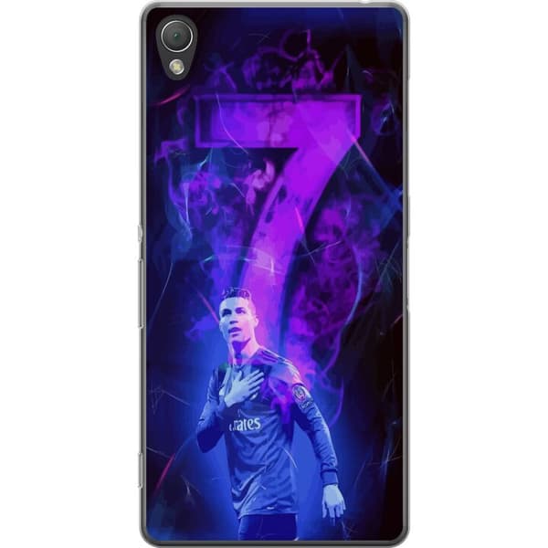 Sony Xperia Z3 Gennemsigtig cover Ronaldo 7 - Fodboldlegende i Handling for Fans