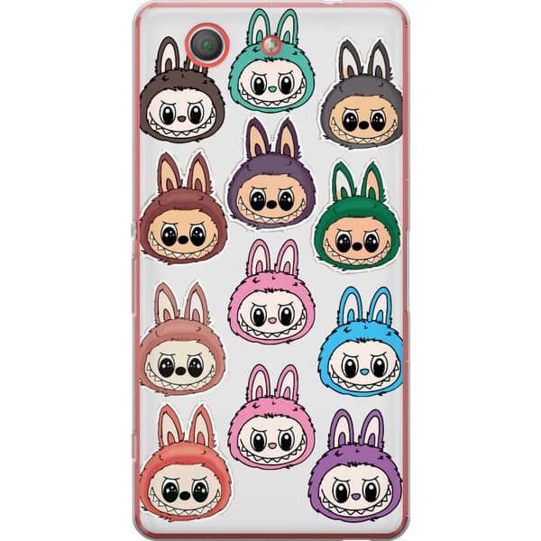 Sony Xperia Z3 Compact Gjennomsiktig deksel Labubu Macaron Monster - Søt Samlefigur med Stil