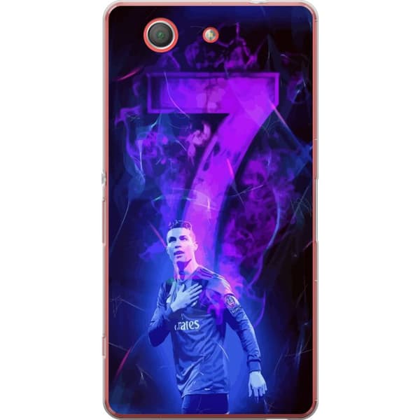 Sony Xperia Z3 Compact Gennemsigtig cover Ronaldo 7 - Fodboldlegende i Handling for Fans