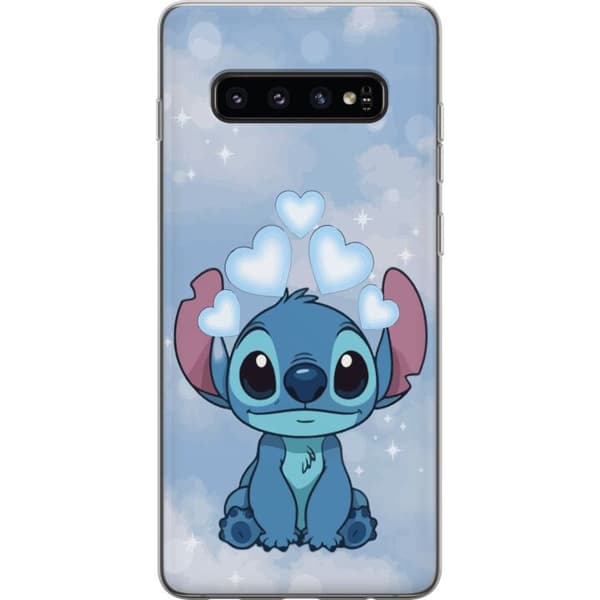 Samsung Galaxy S10 Gjennomsiktig deksel Stitch Hoppande Gled - Morsomt Design for Gave