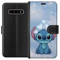 Miniatyrbillede 1 af 3: Samsung Galaxy S10+ Tegnebogsetui Stitch Hoppende Glæde - Sjovt Design til Gave