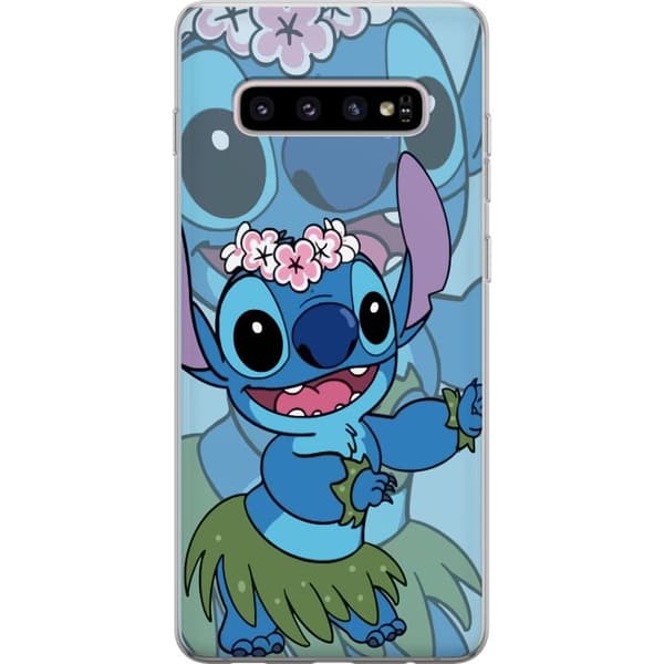 Samsung Galaxy S10+ Gennemsigtig cover Stitch under Stjernerne - Magisk Anime-stil