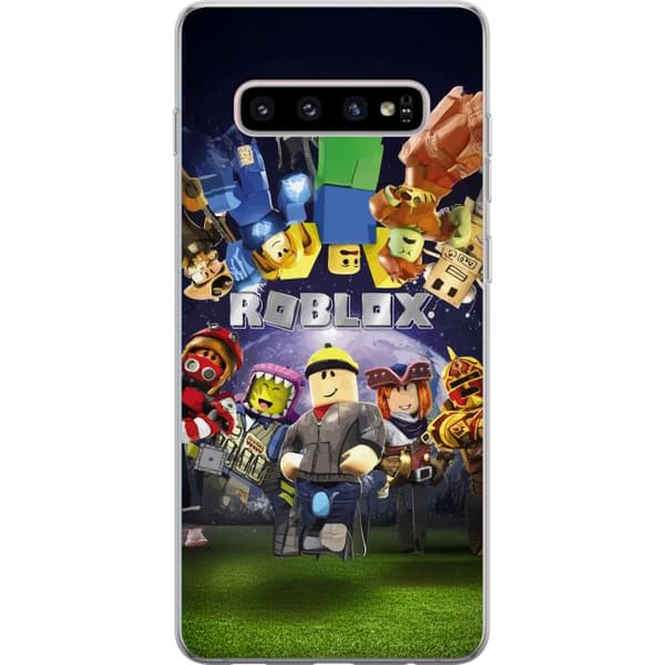 Samsung Galaxy S10+ Gjennomsiktig deksel Roblox Verden - Spilleventyr for Barn og Ungdom