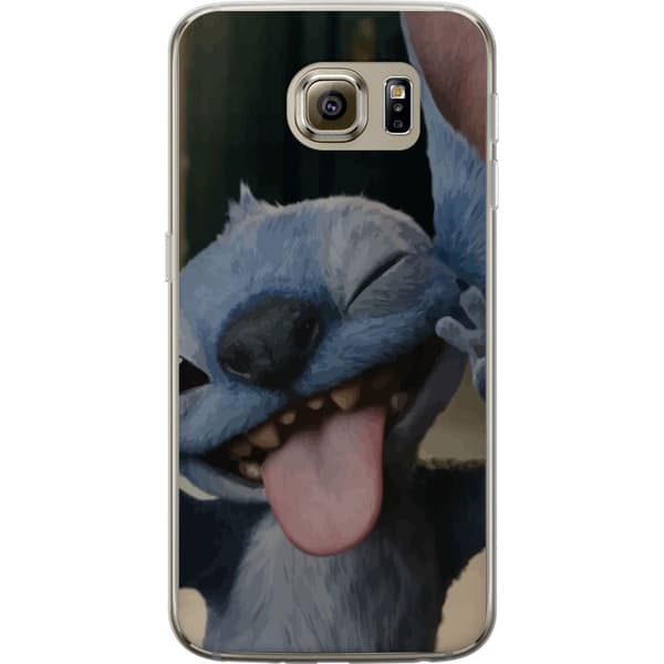 Samsung Galaxy S6 Läpinäkyvä kuori Stitch Söpö Alien - Sininen Suosikki Ulkoavaruudesta