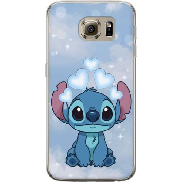 Samsung Galaxy S6 Läpinäkyvä kuori Stitch Hyppäävä Ilo - Hauska Suunnittelu Lahjalle