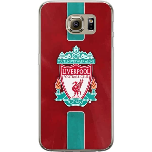 Samsung Galaxy S6 Gennemsigtig cover Liverpool FC - Klassisk Fodboldstolthed i Rødt