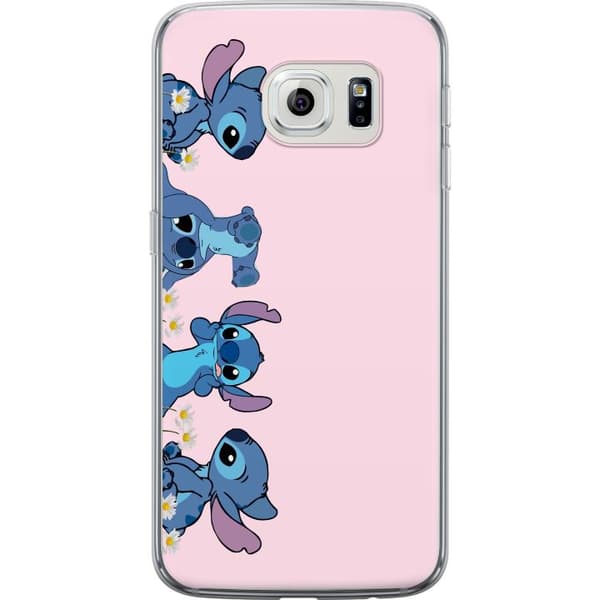 Samsung Galaxy S6 edge Läpinäkyvä kuori  Stitch Nauru & Leikki – Täydellinen puhelinkoteloihin tai julisteisiin