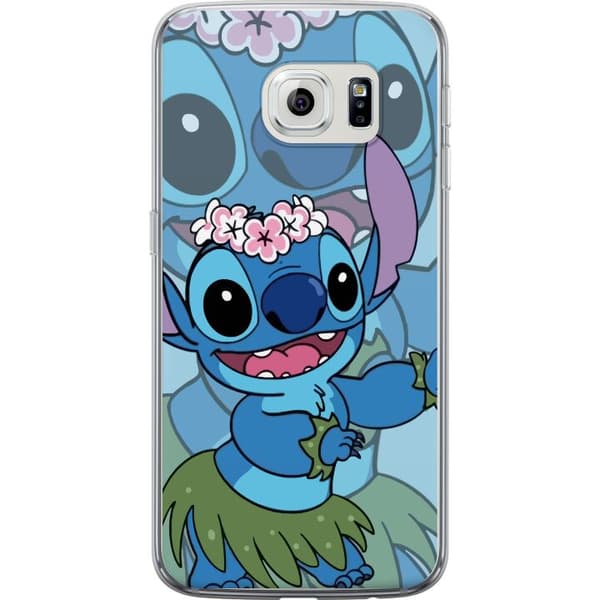 Samsung Galaxy S6 edge Genomskinligt Skal Stitch under Stjärnorna – Magisk Anime-stil
