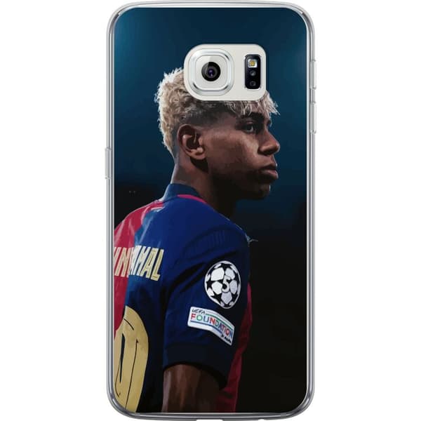 Samsung Galaxy S6 edge Genomskinligt Skal Lamine Yamal – Barcelonas Wonderkid i Fokus