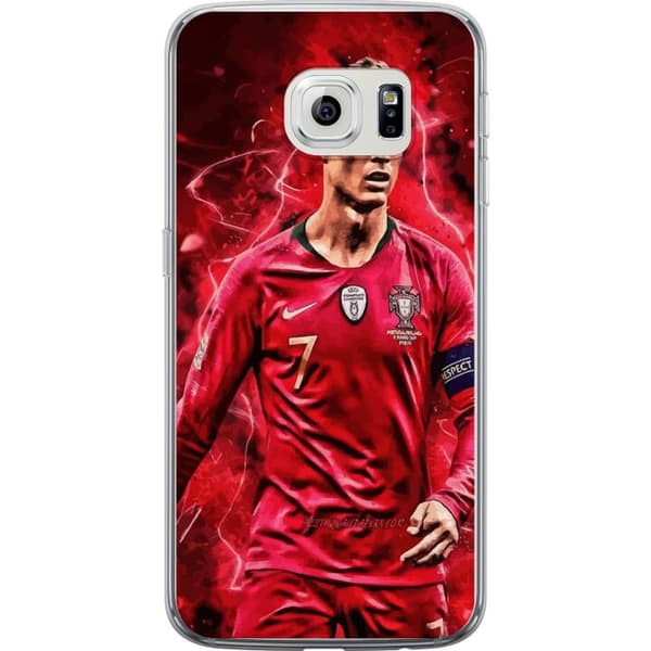 Samsung Galaxy S6 edge Gennemsigtig cover Ronaldo Færdigheder - CR7 Design for Ægte Fans