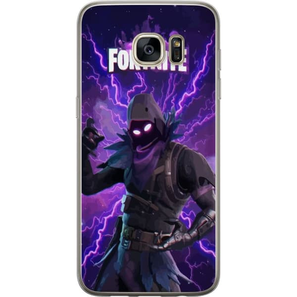 Samsung Galaxy S7 edge Läpinäkyvä kuori Fortnite Raven