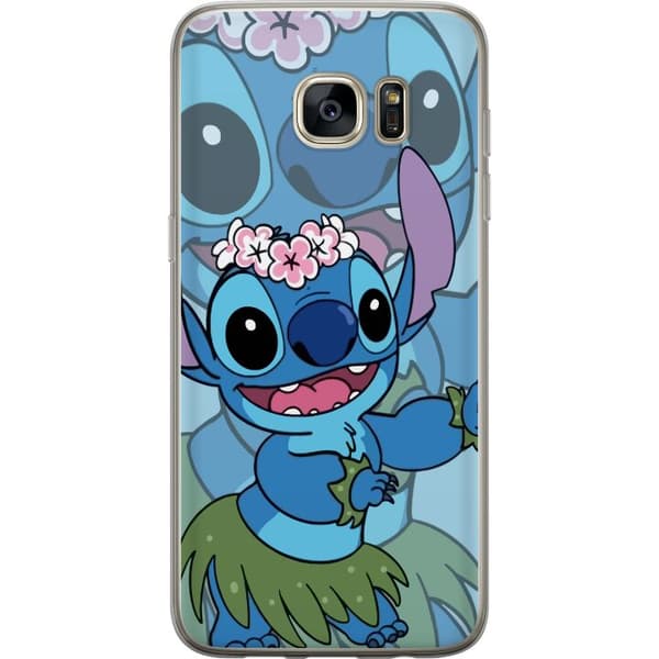Samsung Galaxy S7 edge Gennemsigtig cover Stitch under Stjernerne - Magisk Anime-stil