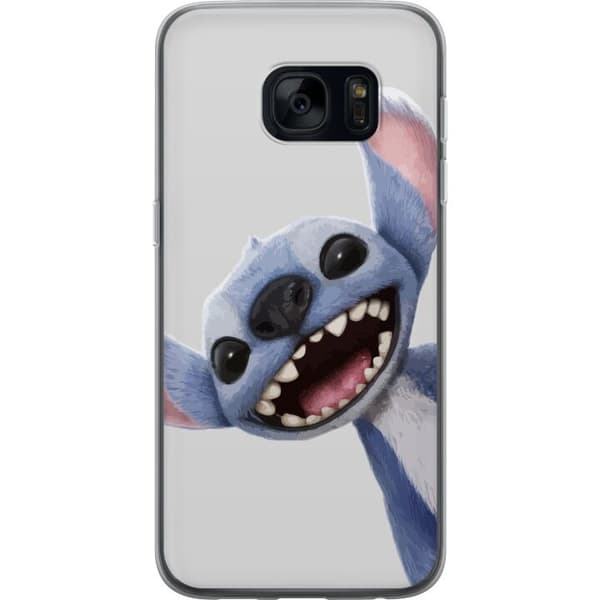 Samsung Galaxy S7 Gennemsigtig cover Stitch i fart - Kawaii-design til fans & børn