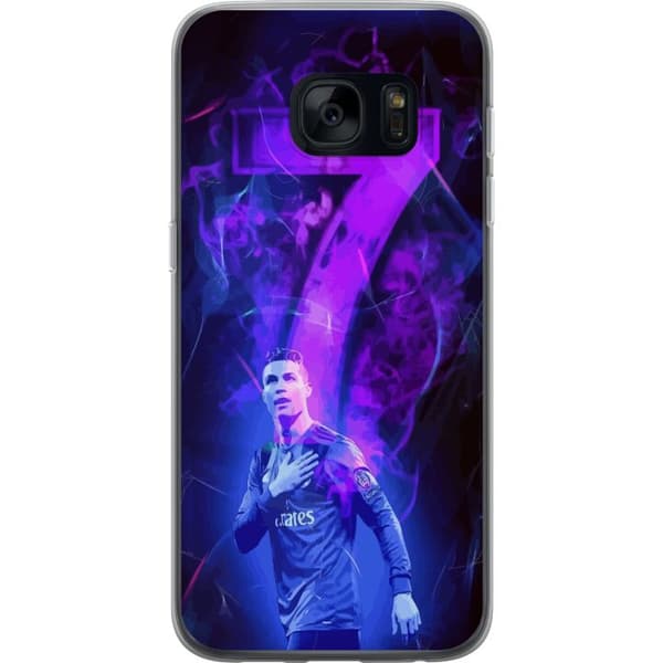 Samsung Galaxy S7 Gennemsigtig cover Ronaldo 7 - Fodboldlegende i Handling for Fans