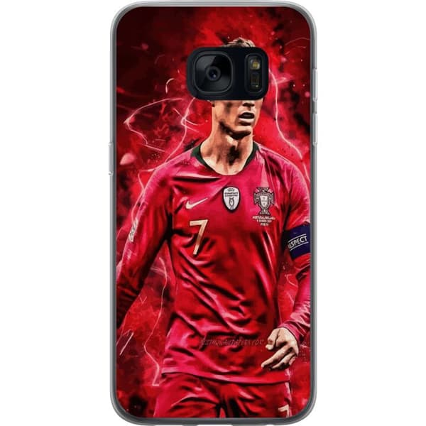 Samsung Galaxy S7 Gennemsigtig cover Ronaldo Færdigheder - CR7 Design for Ægte Fans