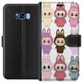 Miniatyrbilde 1 av 3: Samsung Galaxy S8 Lommeboketui Labubu Pink Monster - Popkunst med Kawaii-touch