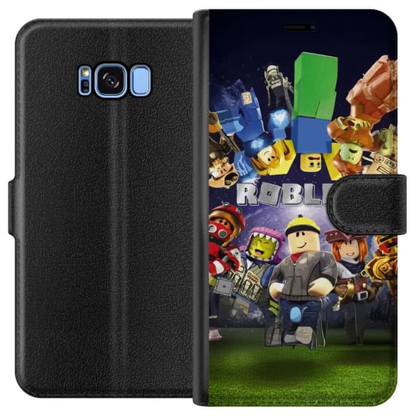 Samsung Galaxy S8 Plånboksfodral Roblox Värld – Gamingäventyr för Barn & Ungdomar