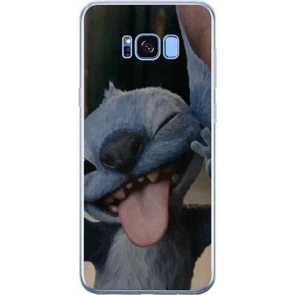 Samsung Galaxy S8+ Gennemsigtig cover Stitch Sød Alien - Blå Favorit fra Ydre Rummet