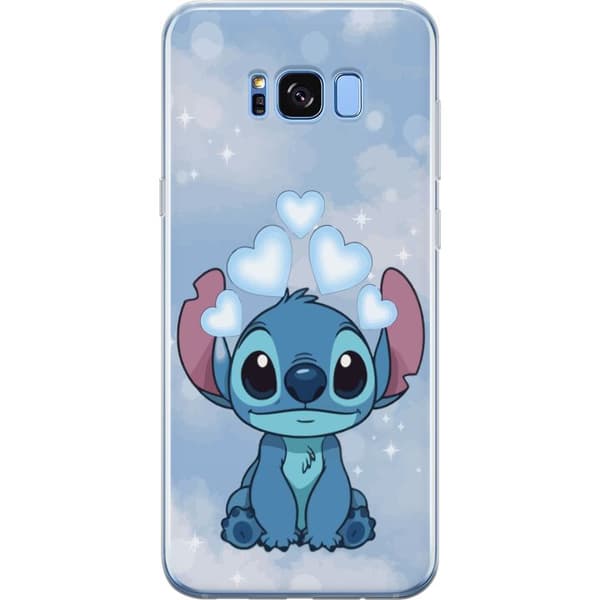 Samsung Galaxy S8+ Gennemsigtig cover Stitch Hoppende Glæde - Sjovt Design til Gave