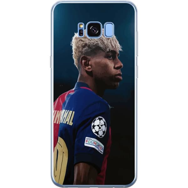 Samsung Galaxy S8+ Gennemsigtig cover Lamine Yamal - Barcelonas Wunderkind i fokus