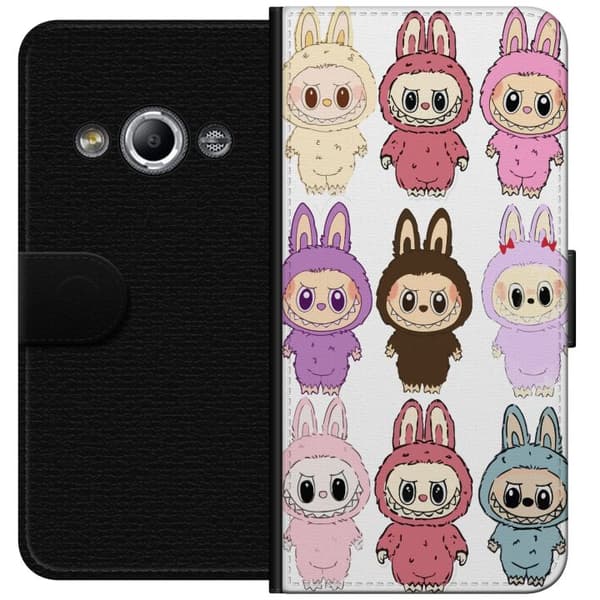 Samsung Galaxy Xcover 3 Lommeboketui Labubu Pink Monster - Popkunst med Kawaii-touch