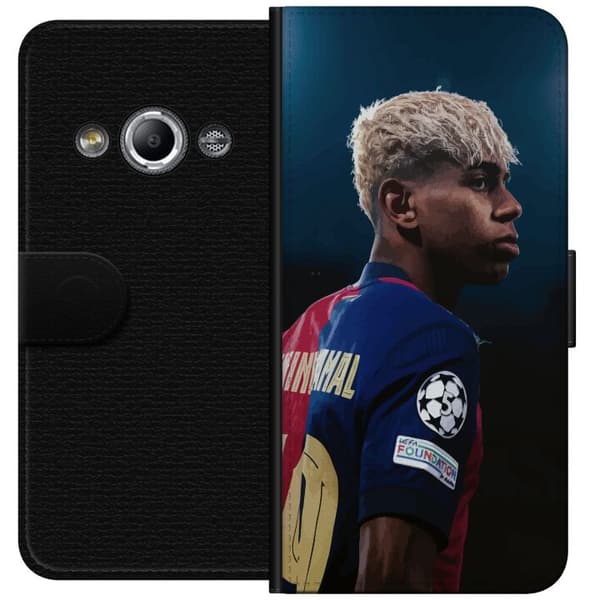 Samsung Galaxy Xcover 3 Lommeboketui Lamine Yamal - Barcelonas Wonderkid i Fokus