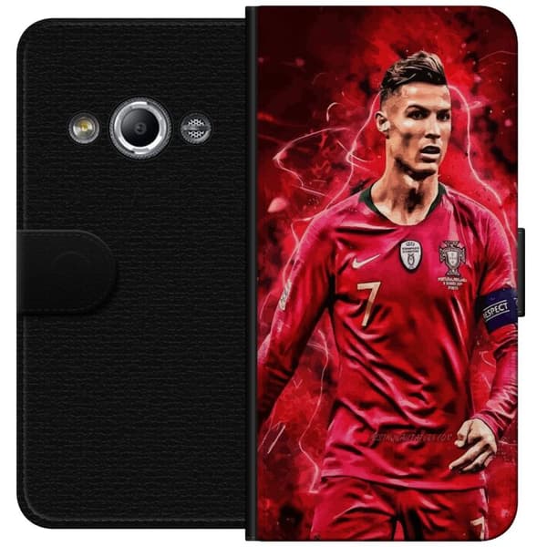 Samsung Galaxy Xcover 3 Lommeboketui Ronaldo Ferdigheter - CR7 Design for Ekte Supportere
