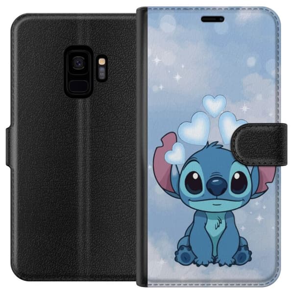 Samsung Galaxy S9 Tegnebogsetui Stitch Hoppende Glæde - Sjovt Design til Gave