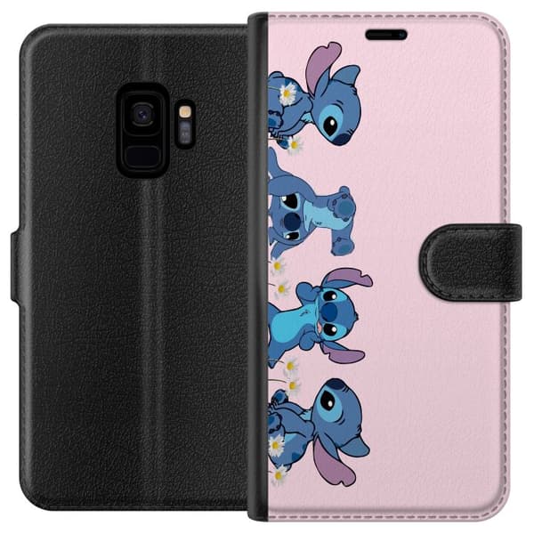Samsung Galaxy S9 Tegnebogsetui  Stitch Grin & Leg – Perfekt til Telefoncovers eller Plakater