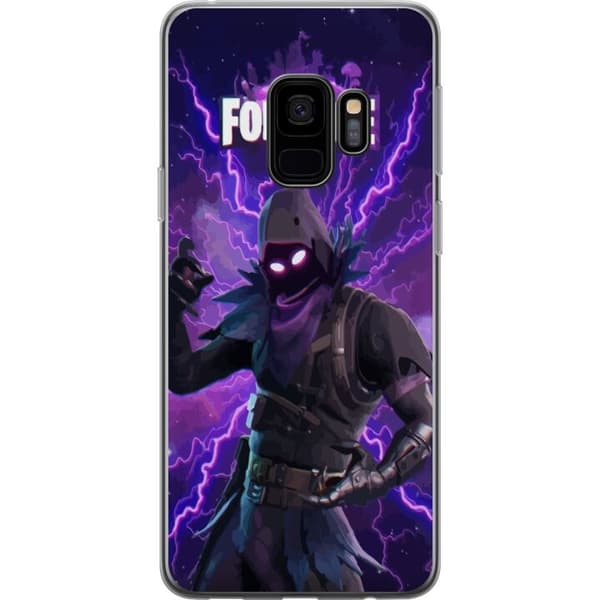 Samsung Galaxy S9 Genomskinligt Skal Fortnite Raven – Mörk Stridsikon från Battle Royale