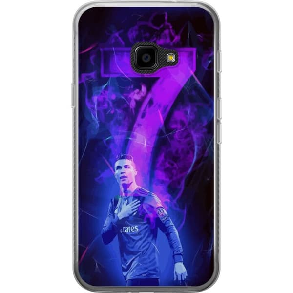 Samsung Galaxy Xcover 4 Läpinäkyvä kuori Ronaldo 7 - Jalkapallolegenda Toiminnassa Fanien Puolesta