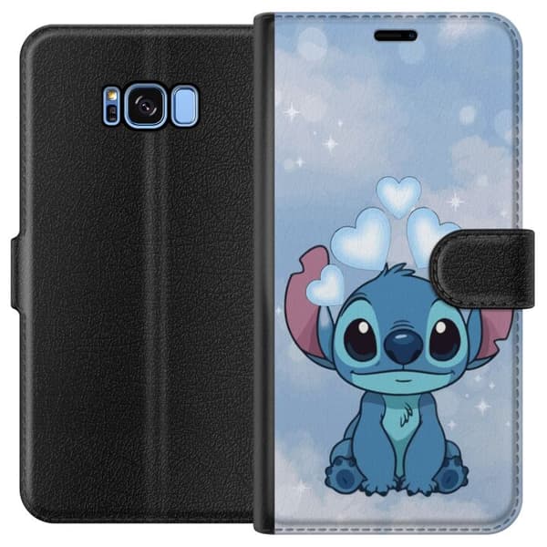 Samsung Galaxy S8 Tegnebogsetui Stitch Hoppende Glæde - Sjovt Design til Gave