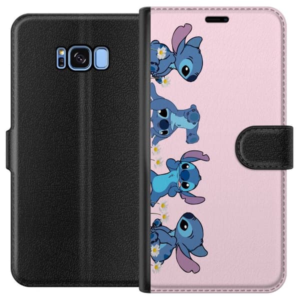 Samsung Galaxy S8 Lommeboketui  Stitch Ler & Leker – Perfekt for Mobildeksler eller Postere
