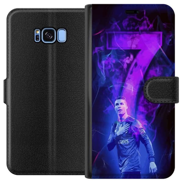Samsung Galaxy S8 Tegnebogsetui Ronaldo 7 - Fodboldlegende i Handling for Fans