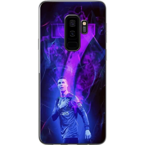 Samsung Galaxy S9+ Gennemsigtig cover Ronaldo 7 - Fodboldlegende i Handling for Fans