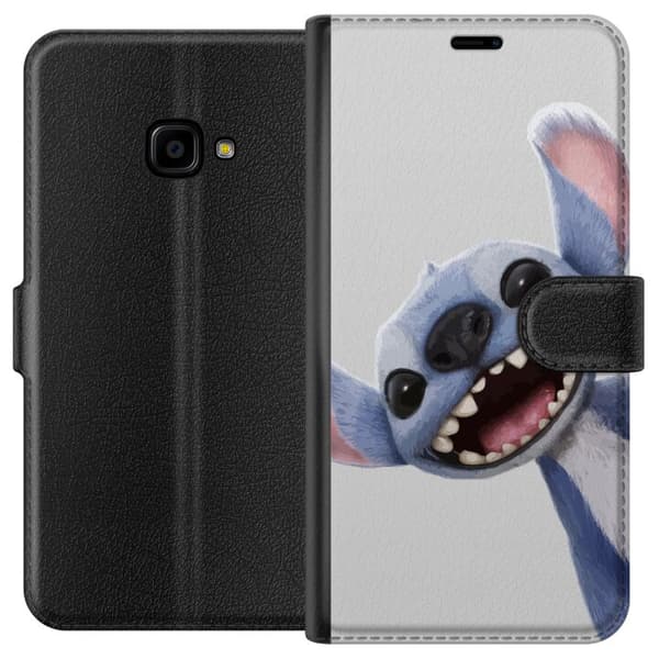 Samsung Galaxy Xcover 4 Lompakkokotelo Stitch liikkeessä - Kawaii-suunnittelu faneille ja lapsille
