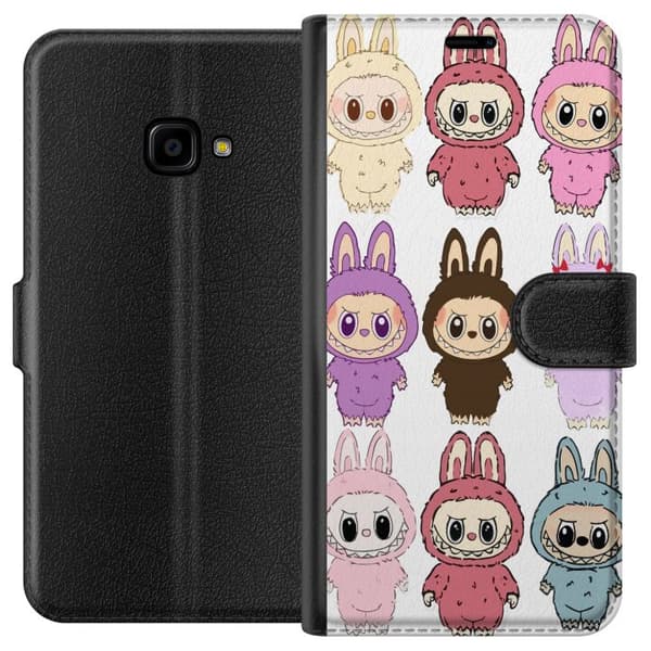 Samsung Galaxy Xcover 4 Tegnebogsetui Labubu Pink Monster - Popkunst med Kawaii-touch