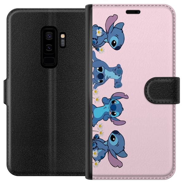 Samsung Galaxy S9+ Tegnebogsetui Stitch Grin & Leg – Perfekt til Telefoncovers eller Plakater